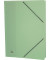 Eckspannmappe 4604-5, A4 grün Karton 380g, mit 3 Einschlagklappen