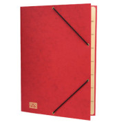 Ordnungsmappe 4616-2, 9-teilig blanko, rot, A4, 9 F&auml;cher