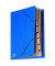Ordnungsmappe mit Gummizug A4 blau 9 Fächer für 30 Blatt