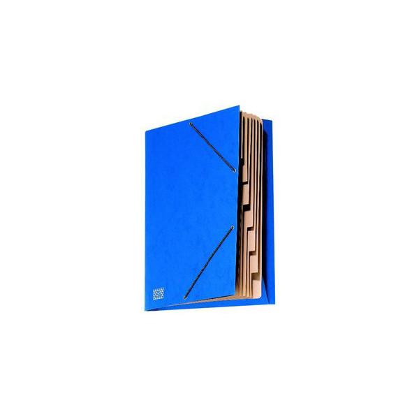 4002871461641 - Ordnungsmappe mit Gummizug A4 blau 9 Fächer für 30 Blatt 4002871461641 RNK