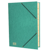 Ordnungsmappe 4616-5, 9-teilig blanko, gr&uuml;n, A4, 9 F&auml;cher