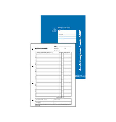 Ausbildungsnachweis 5082 A4 täglich 28 Blatt Block