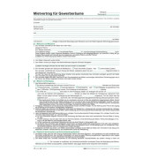 Mietvertrag f&uuml;r Gewerber&auml;ume 5 Blatt A4