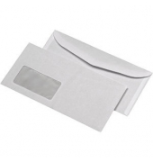 Kuvertierhüllen 30007488, Din Lang+ (C6/5), 229x114mm, ASK, mit Fenster, nassklebend, 75g, weiß
