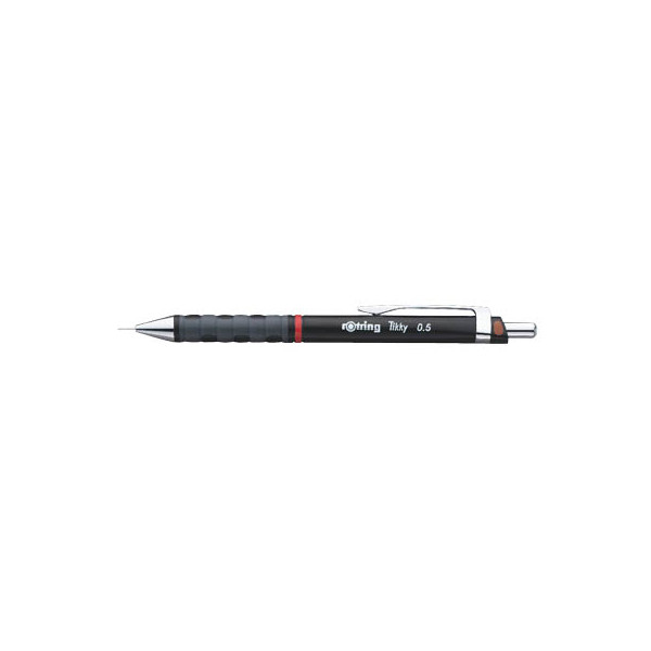 3501170770504 - Druckbleistift Tikky S0770500 Härte HB 05mm schwarz mit Radiergummi 3501170770504 Rotring