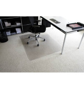 Bodenschutzmatte Rollt&Schützt 120 x 180 cm Form O für Teppichböden transparent Makrolon