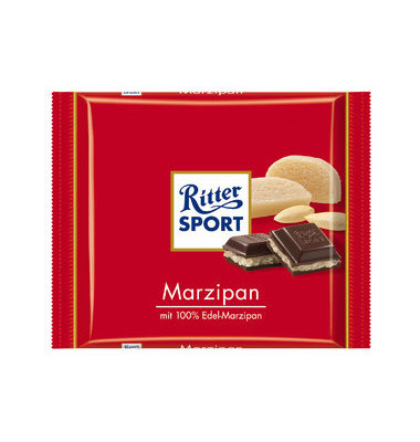 Schokotafel, Marzipan, Folie, 12 x 100 g (1200 g) Schokotafel, Marzipan, Folie, 12 x 100 g (1200 g)