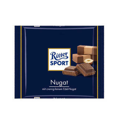 Schokotafel, Nugat, Folie, 13 x 100 g (1300 g) Schokotafel, Nugat, Folie, 13 x 100 g (1300 g)