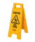 Warnschild "CAUTION WET FLOOR" 3-sprachig gelb 67,3cm