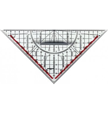 TZ-Dreieck 25cm transparent/rauchgrau