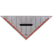Kunststoff-Geodreieck 1058 transparent 32,5cm mit Griff