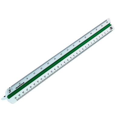 Kunststoff-Dreikantmaßstab 150/4/30 Architekt-B weiß 30cm Kunststoff-Dreikantmaßstab 150/4/30 Architekt-B weiß 30cm