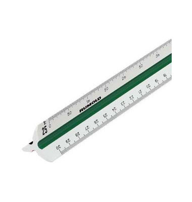 Kunststoff-Dreikantmaßstab 150/6/30 Vermessung-B weiß 30cm Kunststoff-Dreikantmaßstab 150/6/30 Vermessung-B weiß 30cm