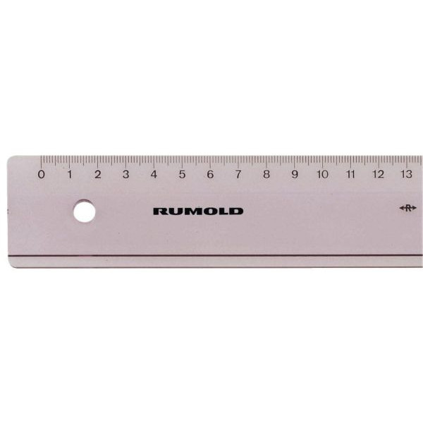 4012108047609 - Kunststoff-Lineal FL41 30 transparent 30cm mit Tuschekante 4012108047609 Rumold