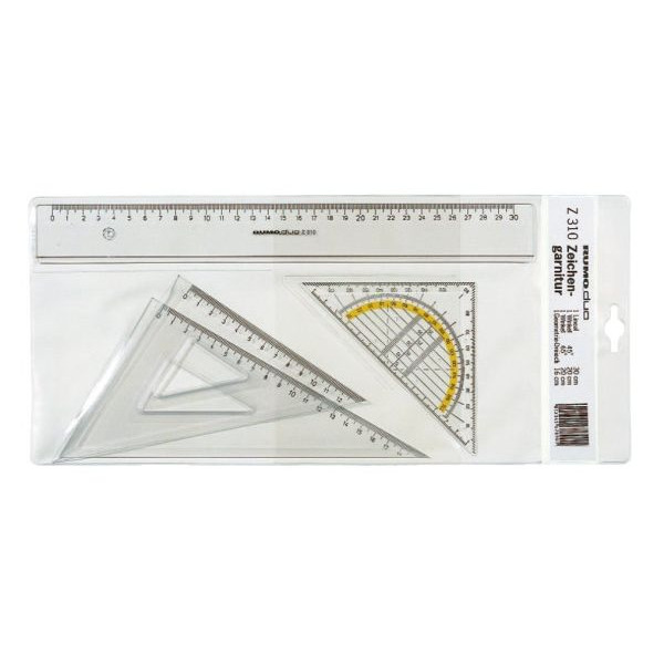 4012108067300 - Zeichengeräte-Set Rumo-Duo  Z310 rauchgrau-tranparent 4-teilig 4012108067300 Rumold