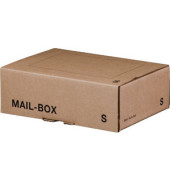 Versandkarton Mail-Box S 212 101 120 braun, bis DIN A5+, innen 249x175x79mm, Karton 1-wellig