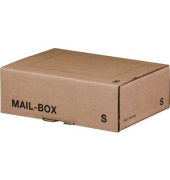Versandkarton Mail-Box S 212 101 120 braun, bis DIN Dokumenten- oder Warenversand von Artikeln bis zum A5-&Uuml;berformat, Versand mi