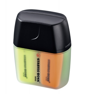 Textmarker-Set STABILO BOSS MINI Box, 07/04-01, Box, 4-farbig sortiert, 2-5mm Keilspitze