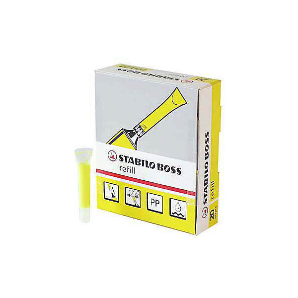 4006381320122 -  Textmarkernachfülltinte BOSS Refill 070 24 gelb 4006381320122 3 Milliliter