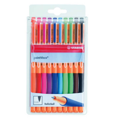 pointVisco Rollerball farbig sortiert 10er-Etui 