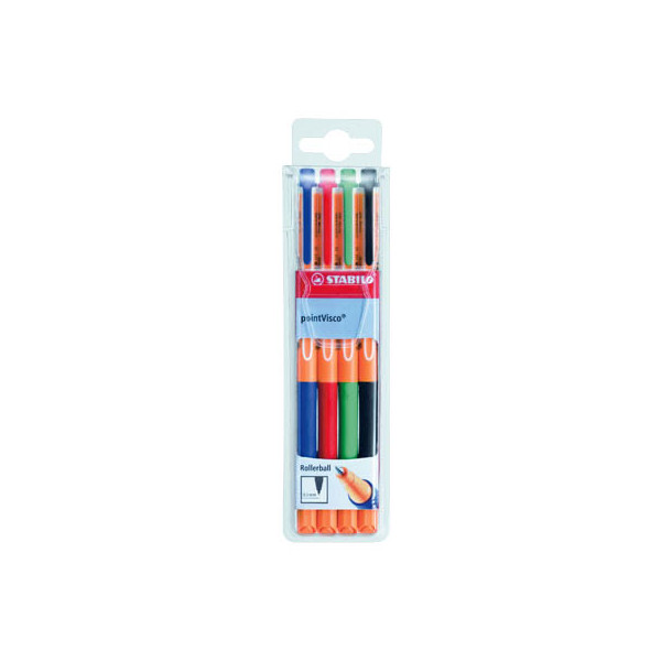 4006381360616 - STABILO pointVisco Gelschreiber orange 05 mm Schreibfarbe farbsortiert 4 St