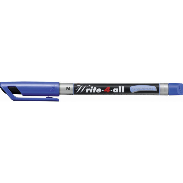 10 Stück Stabilo Permanentmarker Write-4-all blau 1mm Rundspitze