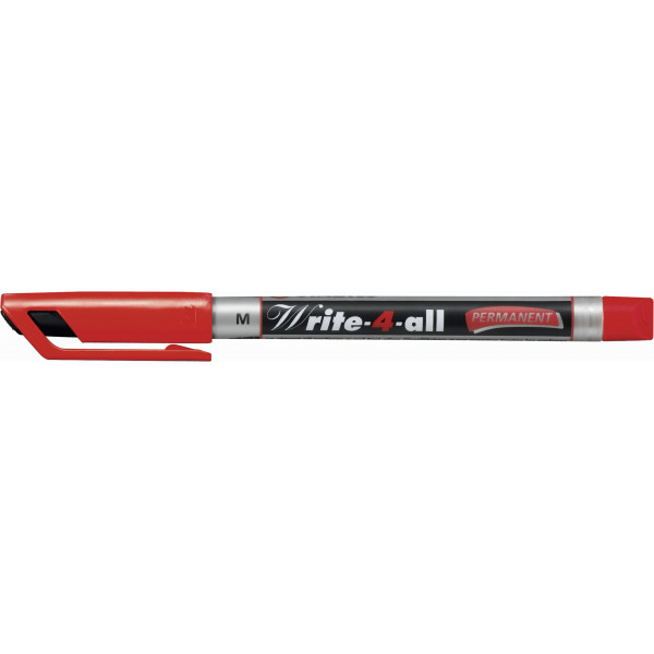 10 Stück Stabilo Permanentmarker Write-4-all rot 1mm Rundspitze