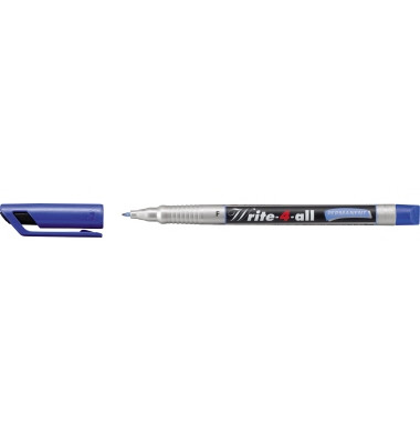 Faserschreiber Write4all grau/blau 0,7mm/F