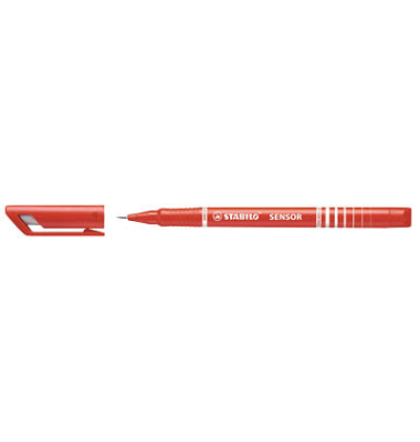 Fineliner sensor 189, 189/40, rot (Schreibfarbe: rot), 0,3mm