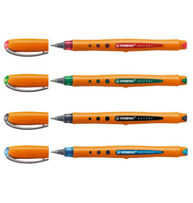 Tintenroller bionic worker 4er-Etui 0,3 mm 