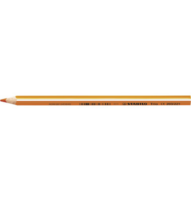 Buntstifte STABILO Trio dick, 203/221, orange, dreikant, ergonomisch