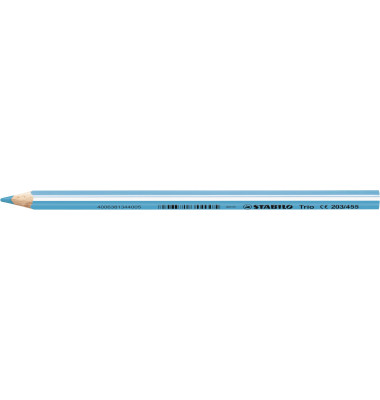 Buntstifte STABILO Trio dick, 203/455, blau, dreikant