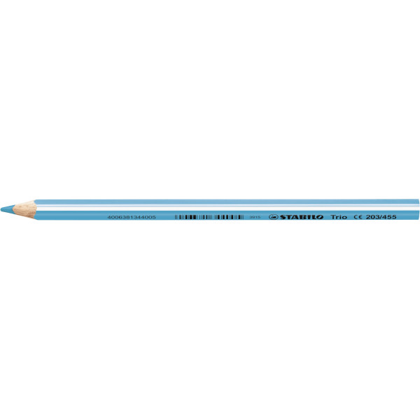 12 Stück Stabilo Buntstifte STABILO Trio dick, 203/455, blau, dreikant 4006381344005 Stabilo