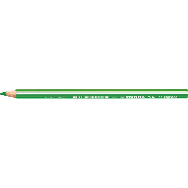 12 Stück Stabilo Buntstifte STABILO Trio dick, 203/550, grün, dreikant 4006381344067 Stabilo