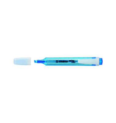 Textmarker STABILO swing cool, 275/31, blau, 1-4mm Keilspitze