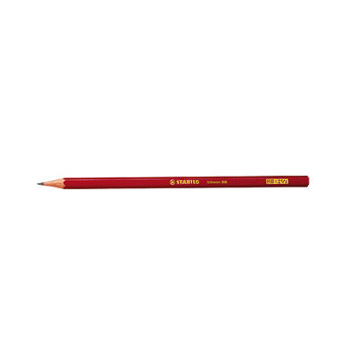 Bleistift-Set Schwan, 306/HB, 12x rot, 2,2mm, HB