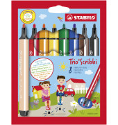 Faserschreiber Trio Scribbi sortiert 1,5-2mm 8 Stifte