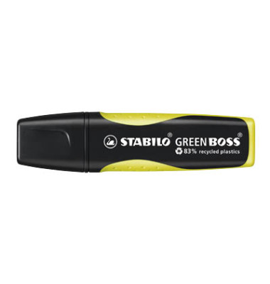 Textmarker GREEN BOSS, 6070/24, gelb, 2-5mm Keilspitze