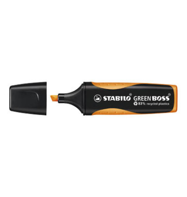 Textmarker GREEN BOSS, 6070/54, orange, 2-5mm Keilspitze