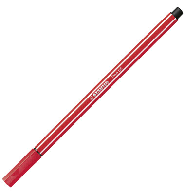 STABILO Faserschreiber Pen 68/48 1mm/M karminrot - Bürobedarf 