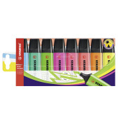Textmarker-Set BOSS ORIGINAL, 70/8, Etui, farbig sortiert (gelb/orange/blau/gr&uuml;n/t&uuml;rkis/lila/pink/rot), 2-5mm Keilspitze