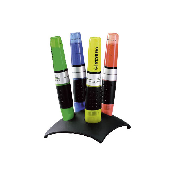 4006381176583 - Textmarker LUMINATOR 7104-2 Etui 4-farbig sortiert 2-5mm Keilspitze 4006381176583 4 Stück