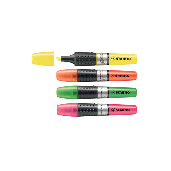 4006381155045 - Textmarker LUMINATOR 71 4 Etui 4-farbig sortiert 2-5mm Keilspitze 4006381155045 4 Stück