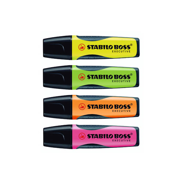 4006381376617 - Textmarker-Set BOSS EXECUTIVE 73 4 Etui 4-farbig sortiert 2-5mm Keilspitze 4006381376617 4 Stück 4006381376617 - Textmarker-Set BOSS EXECUTIVE 73 4 Etui 4-farbig sortiert 2-5mm Keilspitze 4006381376617 4 Stück