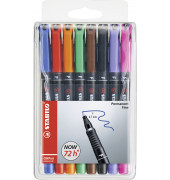 Folienstifte-Set OHPen universal, 842/8, 8-farbig sortiert, 0,7mm, Rundspitze