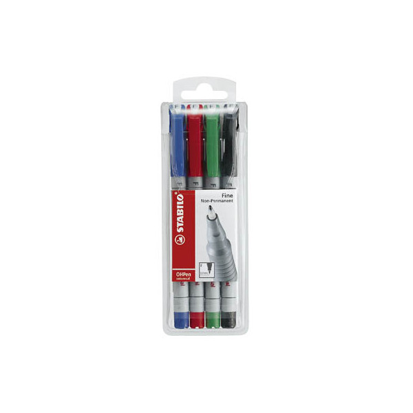 4006381115100 - Folienstift OHPen universal 852 F farbig sortiert 07 mm 4er Etui non-permanent 4006381115100 4 Stück