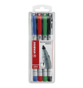 Folienstifte-Set OHPen universal, 853/4, 4-farbig sortiert, 1mm, Rundspitze