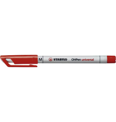Folienstift OHPen universal, 853/40, rot, 1mm, Rundspitze