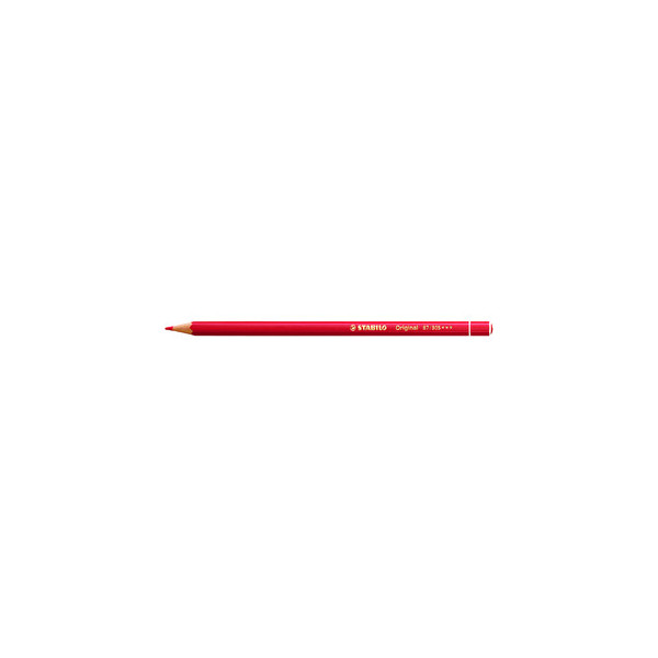 12 Stück Stabilo Farbstifte Original zinnoberrot 2,5mm Dünnkern 4006381117524 Stabilo