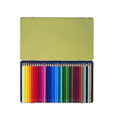 Buntstifte-Set STABILO Original Etui, 8778-6, farbig sortiert, sechskantig, Etui  Metall